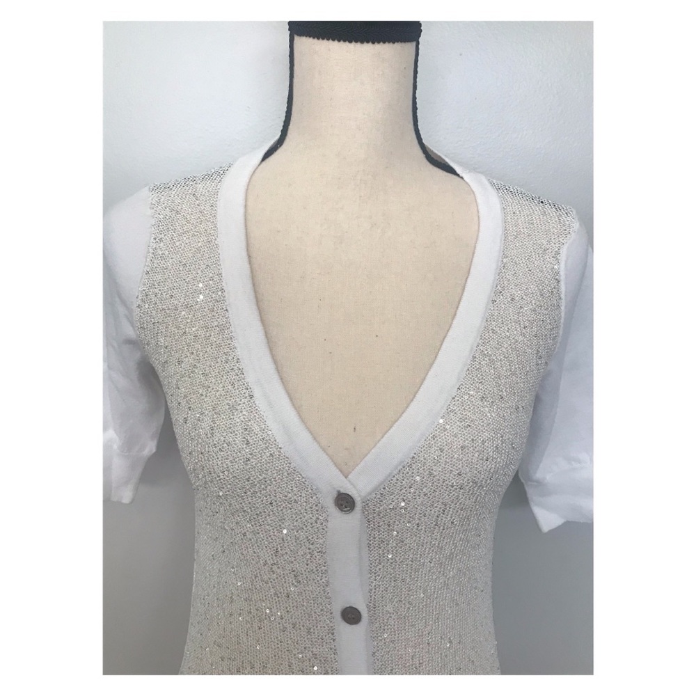 Minnie Rose white cardigan
